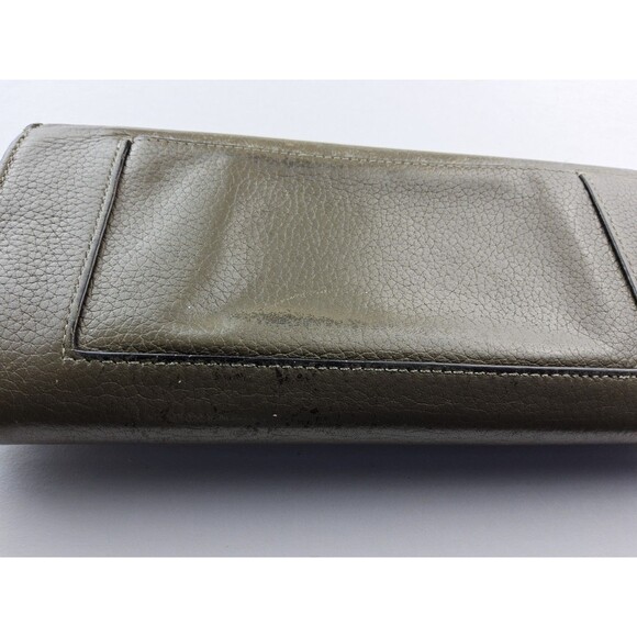 Celine Pebbled Leather Snap Full Size Long Wallet - Picture 6 of 16